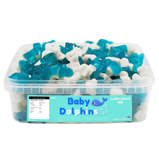 Candy Crave | Baby Dolphins | Sweet Tub | Candy Crave | 600g | The Sweetie Shoppie