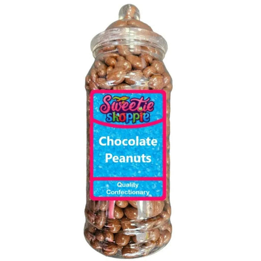 The Sweetie Shoppie | Chocolate Peanuts | Sweet Jar 970ml | The Sweetie Shoppie