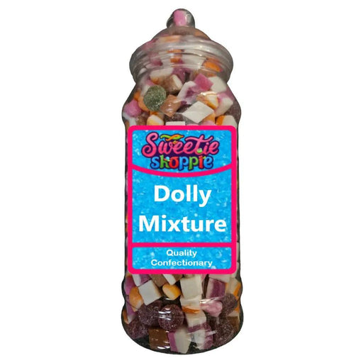 The Sweetie Shoppie | Dolly Mixture | Sweet Jar 970ml | The Sweetie Shoppie