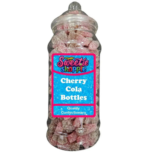 The Sweetie Shoppie | Fizzy Cherry Cola Bottles | Sweet Jar 970ml | The Sweetie Shoppie