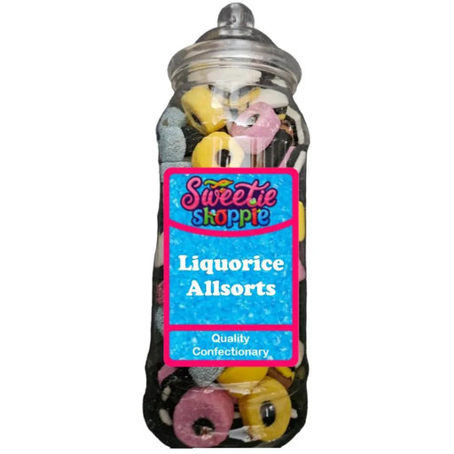 The Sweetie Shoppie | Liquorice Allsorts | Sweet Jar 970ml | The Sweetie Shoppie