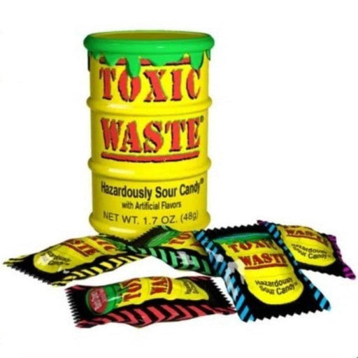 Toxic Waste | Toxic Waste | Yellow Sour Candy Tub | The Sweetie Shoppie