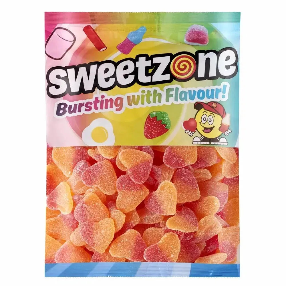 Sweetzone | Fizzy Peach Hearts | 1Kg Bag