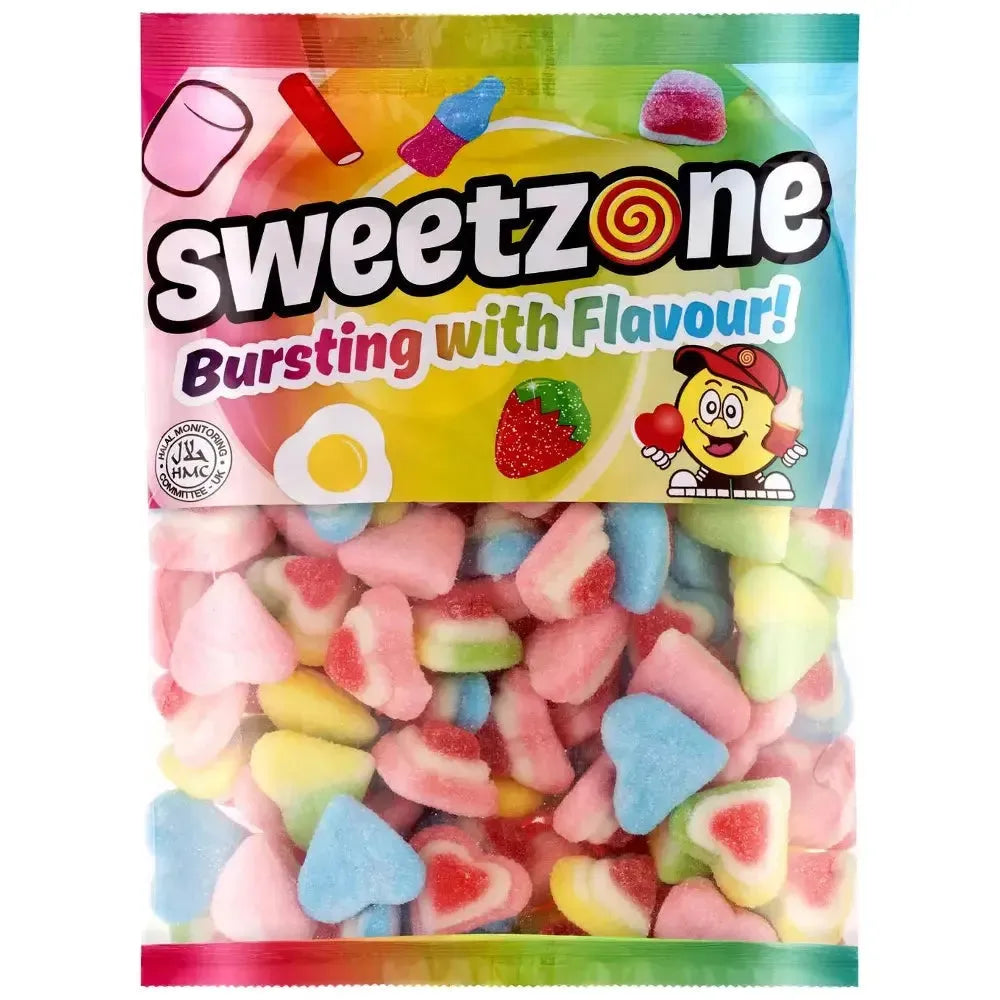 Sweetzone | Fizzy 3D Hearts | 1Kg Bag