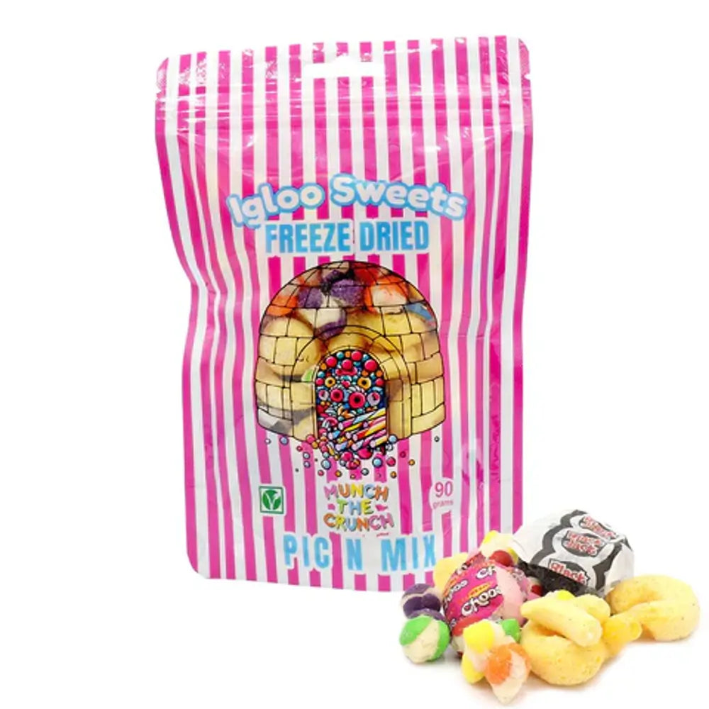 Igloo | Freeze Dried | Pink Pick n Mix | Sweets Pouch 90g