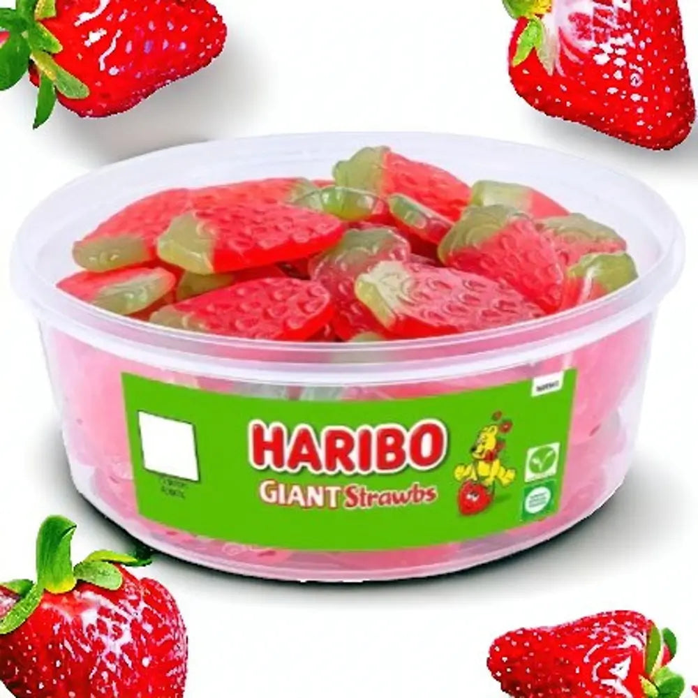 Haribo - Giant Strawbs - Sweet Tub