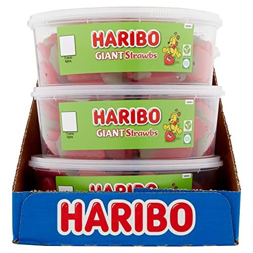 Haribo | Haribo Giant Strawbs | Sweet Tub | The Sweetie Shoppie