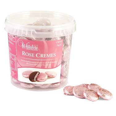 🌹🍫 Whitakers Rose Cremes - 1kg Pink Foiled Luxury Chocolates | Perfect for Weddings & Valentine's Day