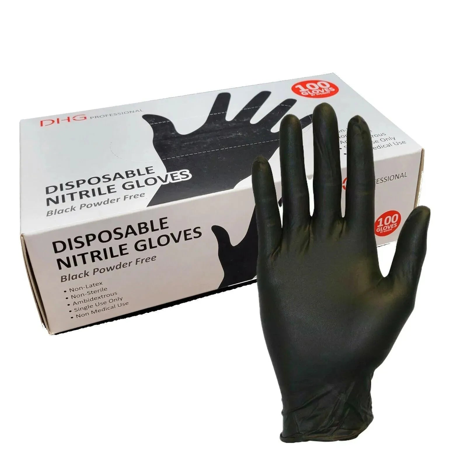 Black Nitrile Gloves | 100 Pack