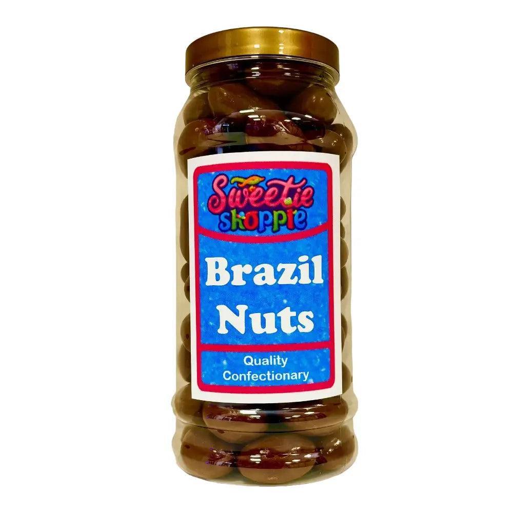 The Sweetie Shoppie | Chocolate Flavour Brazil Nuts | Sweet Jar 970ml | The Sweetie Shoppie