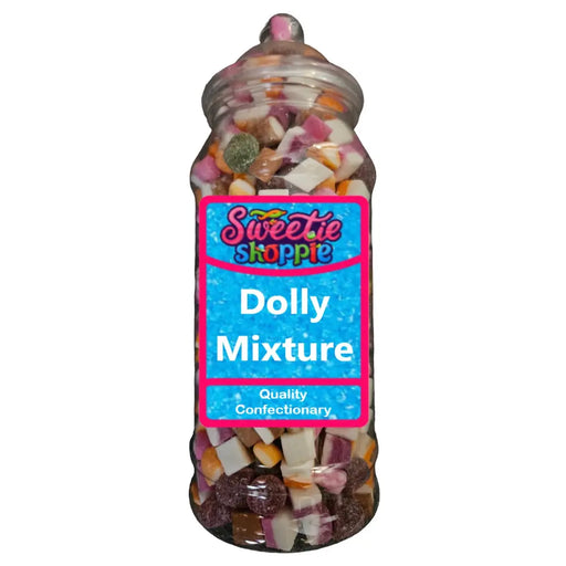 The Sweetie Shoppie | Dolly Mixture Sweet Jar 970ml | The Sweetie Shoppie