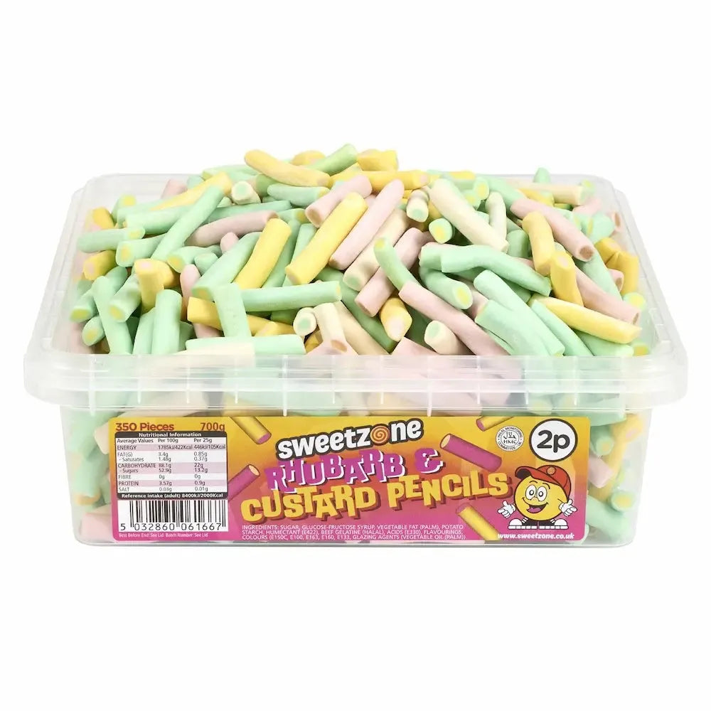 🍒 Rhubarb and Custard Pencils| Halal Certified Burst of Flavor ✅