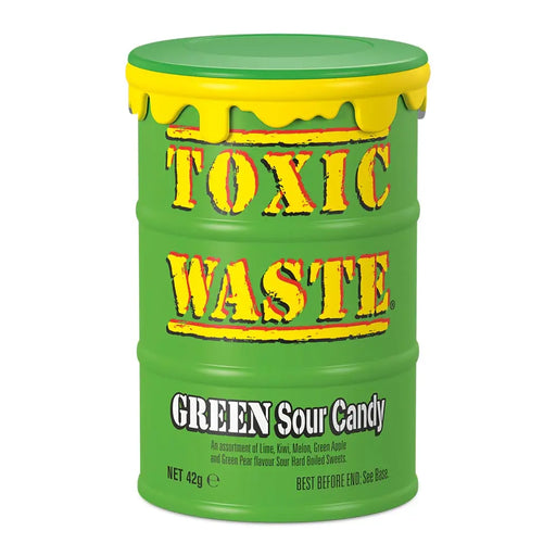 Toxic Waste | Toxic Waste | Green Sour Candy Tubs | The Sweetie Shoppie