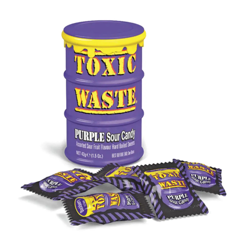 Toxic Waste | Toxic Waste | Purple Drum 42g | Extreme Sour Candy | The Sweetie Shoppie