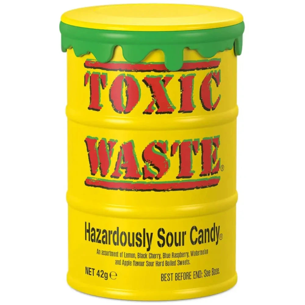 Toxic Waste | Toxic Waste | Yellow Sour Candy Tub | The Sweetie Shoppie