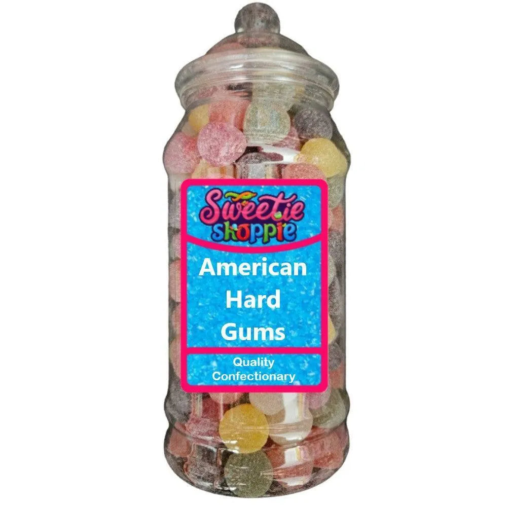 The Sweetie Shoppie | American Hard Gums | Sweet Jar 970ml | Soft, chewy with bright colours