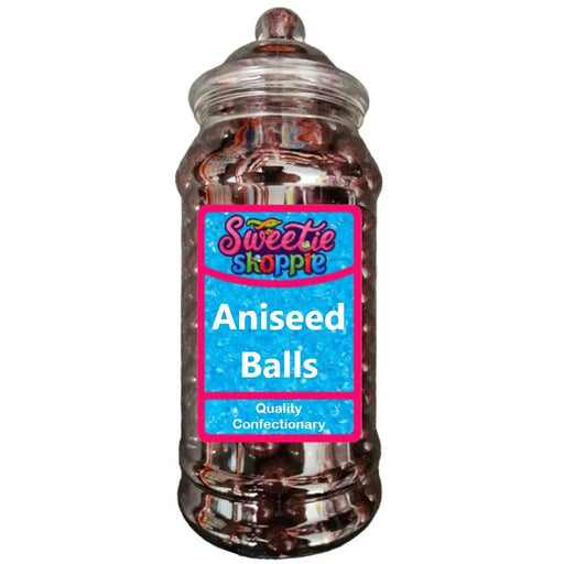 The Sweetie Shoppie | Aniseed Balls | Sweet Jar 970ml | The Sweetie Shoppie