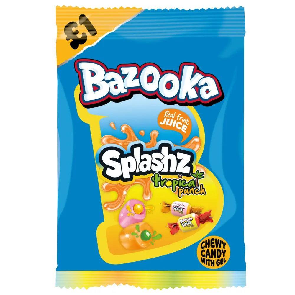 Bazooka - Bazooka Splashz Tropical Fruit Bag 120g - The Sweetie Shoppie