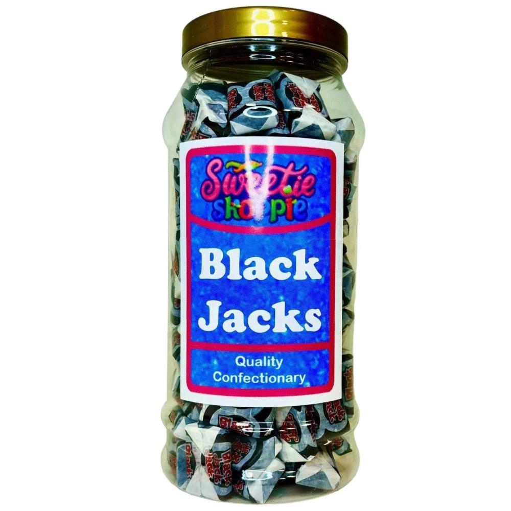 The Sweetie Shoppie | Black Jack Chews | Sweet Jar 970ml | The Sweetie Shoppie