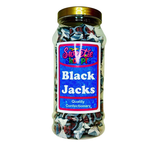 The Sweetie Shoppie | Black Jack Chews | Sweet Jar 970ml | The Sweetie Shoppie