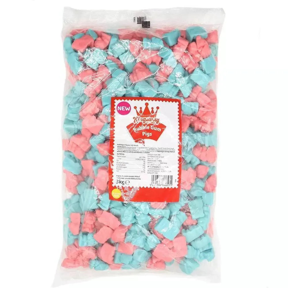 Kingsway | Bubblegum Pigs | 100g | The Sweetie Shoppie