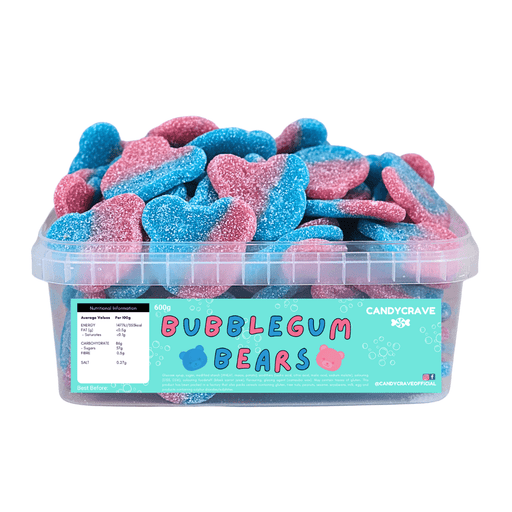 Candy Crave | Candy Crave | Bubblegum Bears | Sweet Tub 600g | The Sweetie Shoppie