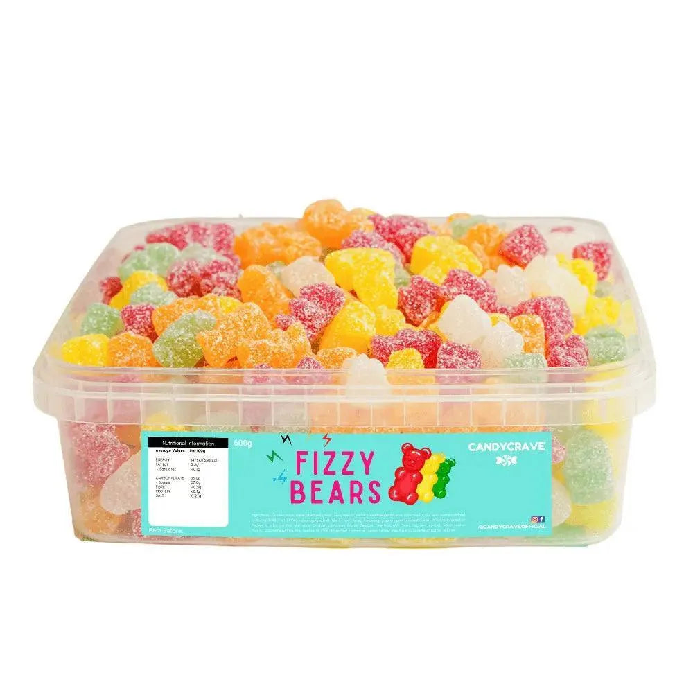 Candy Crave | Candy Crave | Fizzy Bears | Sweet Tub 600g | The Sweetie Shoppie