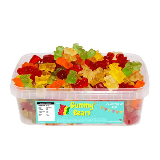 Candy Crave | Candy Crave | Gummy Bears | Sweet Tub 600g | The Sweetie Shoppie