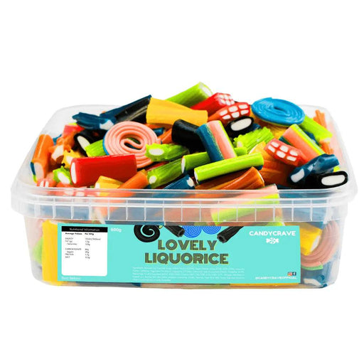 Candy Crave | Candy Crave | LOVELY LIQUORICE| SWEET TUB 600g | The Sweetie Shoppie