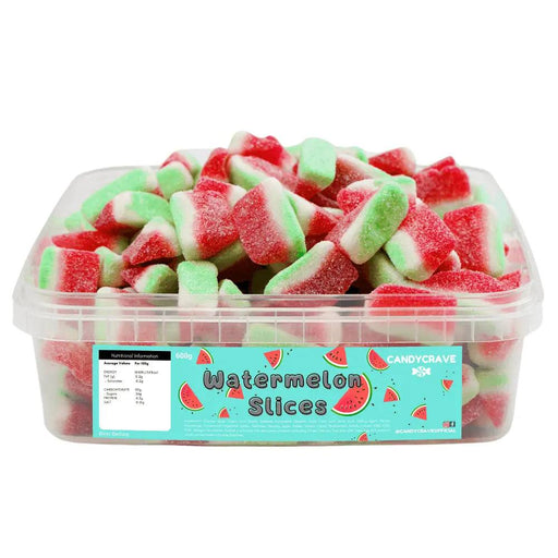 Candy Crave | Candy Crave | Watermelon Slices | Sweet Tub 600g | The Sweetie Shoppie