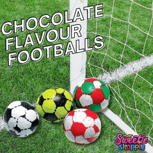 Kingsway | Chocolate Flavour Footballs | 100g | The Sweetie Shoppie