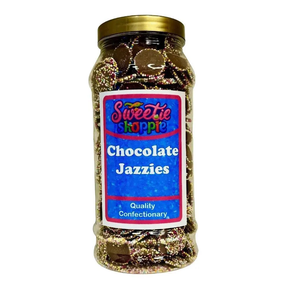 The Sweetie Shoppie | Chocolate Jazzies | Sweet Jar 970ml | The Sweetie Shoppie