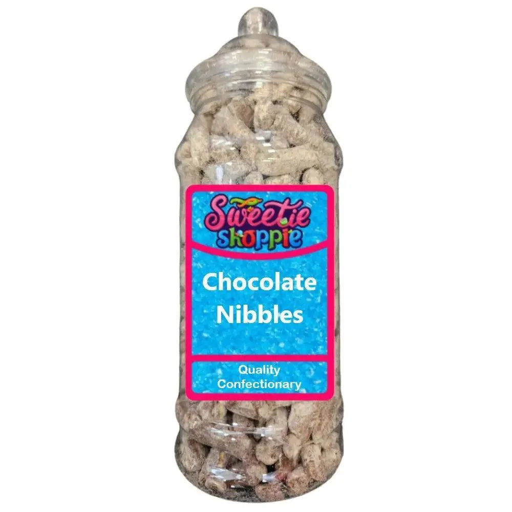 The Sweetie Shoppie | Chocolate Nibbles | Sweet Jar 970ml | The Sweetie Shoppie