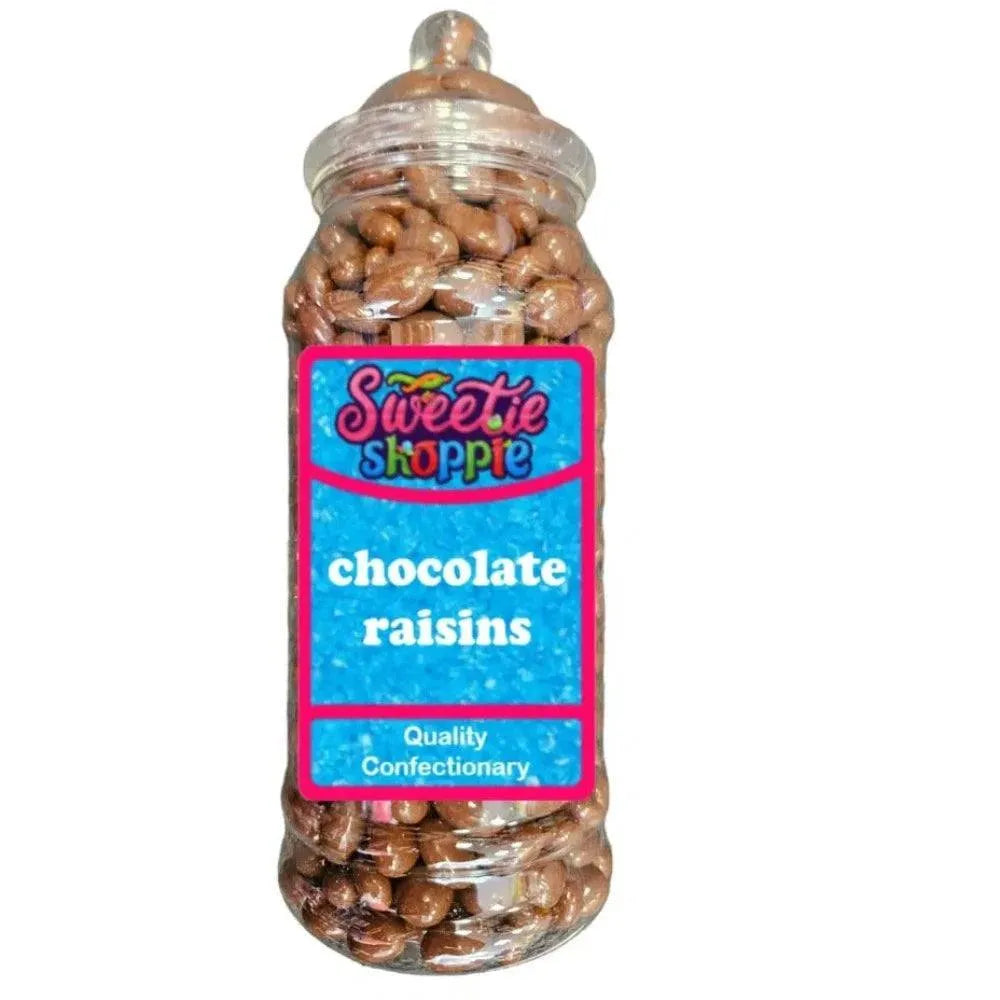 The Sweetie Shoppie | Chocolate Raisins | Sweet Jar 970ml | The Sweetie Shoppie