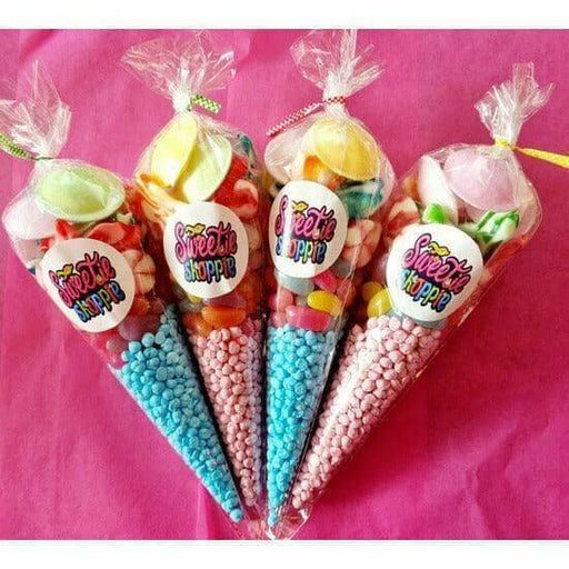 The Sweetie Shoppie | Colorful Sweet Cones and Sweet Bags | Sweet Delights for Kids' Parties | The Sweetie Shoppie