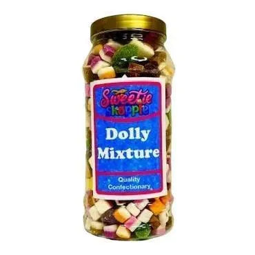 The Sweetie Shoppie | Dolly Mixture | Sweet Jar 970ml | The Sweetie Shoppie