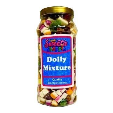 The Sweetie Shoppie | Dolly Mixture | Sweet Jar 970ml | The Sweetie Shoppie