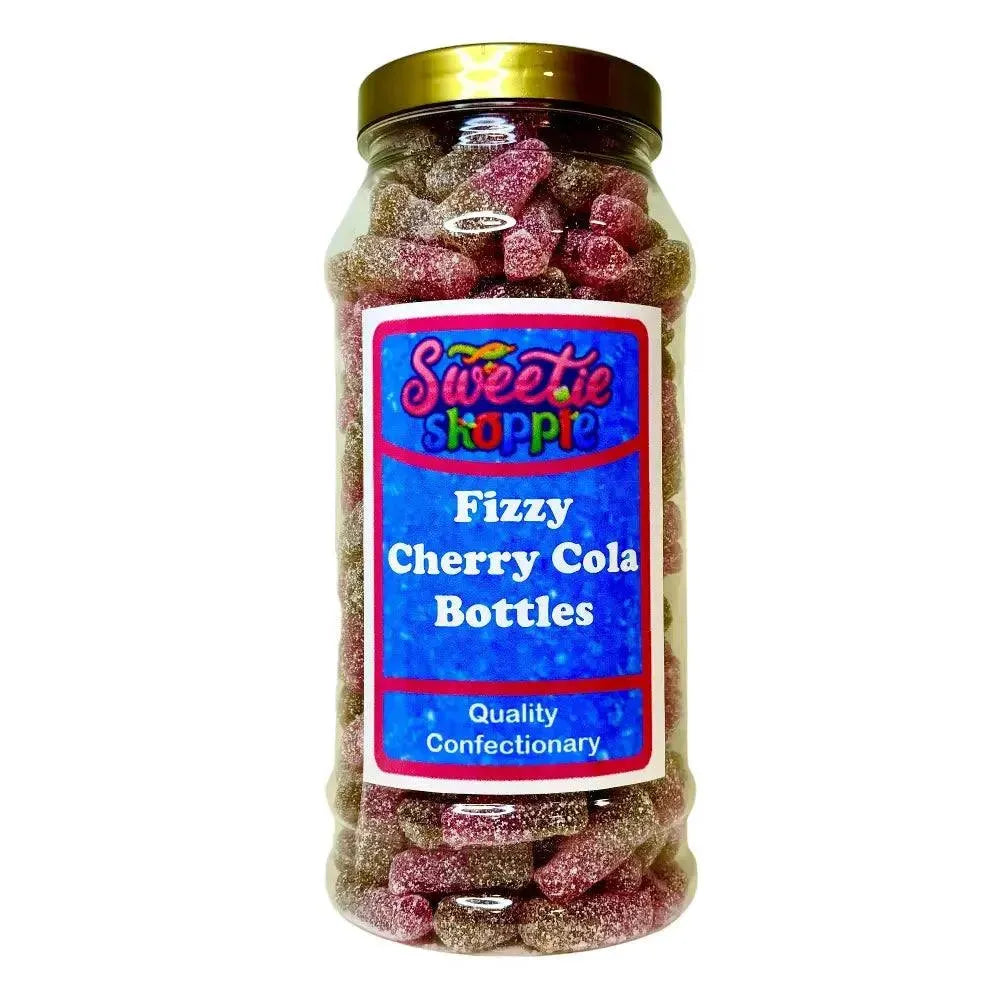 The Sweetie Shoppie | Fizzy Cherry Cola Bottles | Sweet Jar 970ml | The Sweetie Shoppie