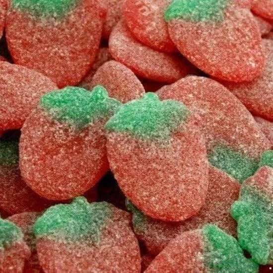 The Sweetie Shoppie | Fizzy Strawberries | 100g | The Sweetie Shoppie