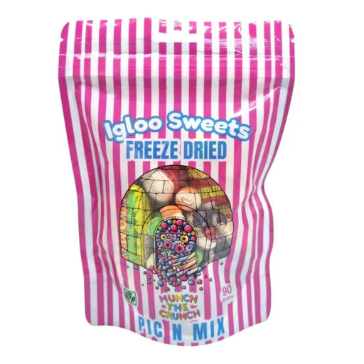 The Sweetie Shoppie | Freeze Dried | Pink Pick n Mix | Igloo | Sweets Pouch 90g | The Sweetie Shoppie