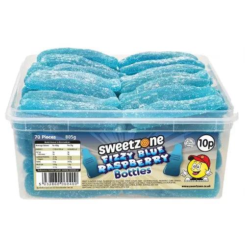 Sweetzone | Giant Fizzy Blue Raspberry Bottles | Sweet Tub | Sweetzone | The Sweetie Shoppie