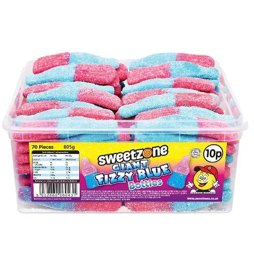 Sweetzone | Giant Fizzy Pink and Blue Bottles, Sweet Tub, Sweetzone | The Sweetie Shoppie