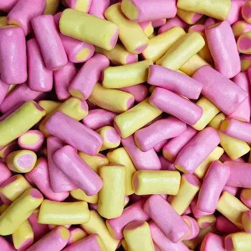 Pink Strawberry Flavour Bonbons Retro Chewey Tradional Sweets Pick N Mix  HALAL Suitable for Vegitarians 500g 