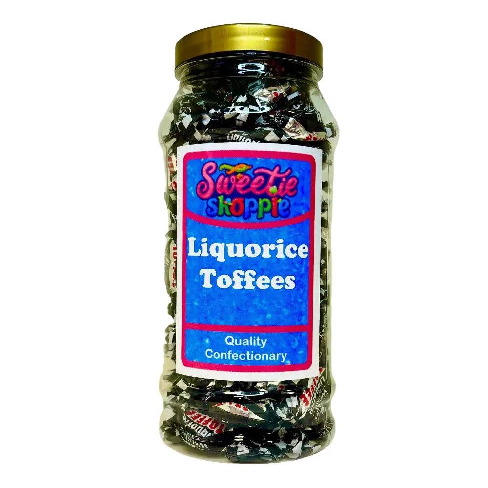 The Sweetie Shoppie | Liquorice Toffees| Sweet Jar 970ml | The Sweetie Shoppie