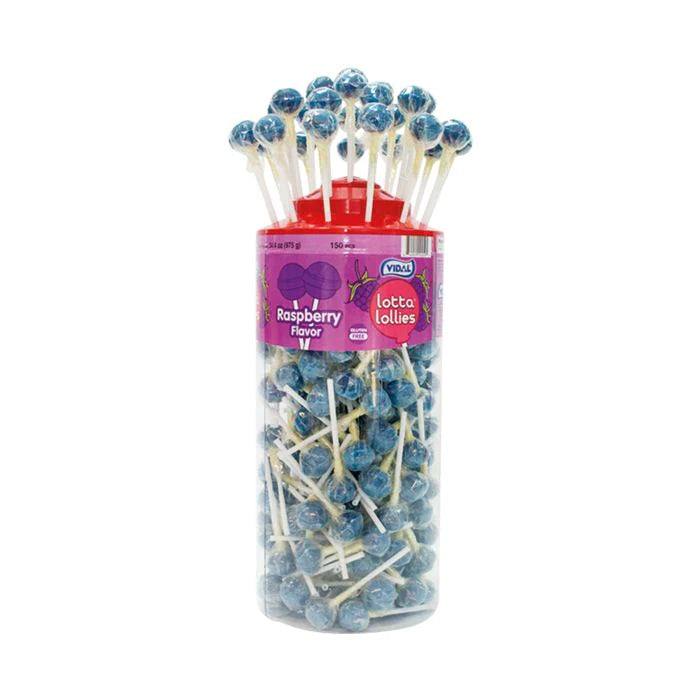 Vidal | Lotta Lollies Blue Raspberry Lollipops | Vidal | The Sweetie Shoppie