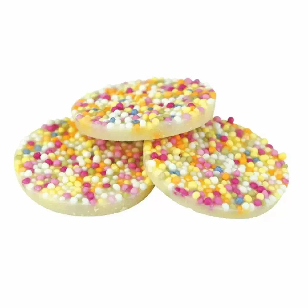 The Sweetie Shoppie | Mega White Skiffle Discs | 100g | The Sweetie Shoppie