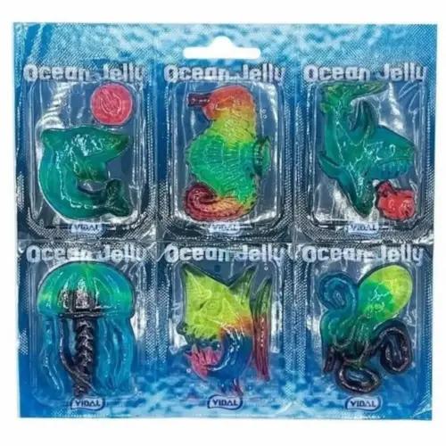 Vidal Ocean Jelly - Fun and Delicious Strawberry Flavored Sea Creature Sweets (Pack of 6)