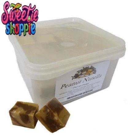 The Fudge Factory | Peanut Butter & Chocolate (Nutella) Fudge | The Fudge Factory | The Sweetie Shoppie