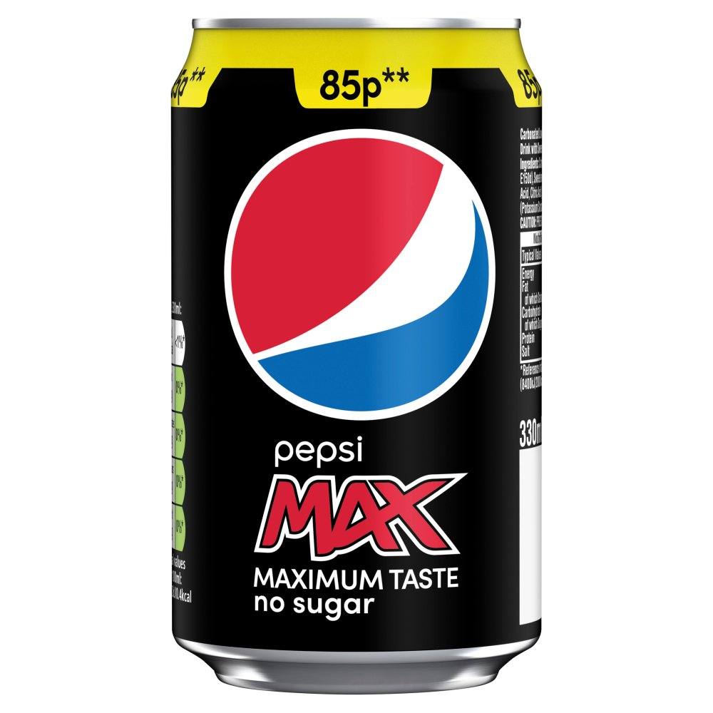 Pepsi - Pepsi Max - No Sugar - Can - 330ml - The Sweetie Shoppie