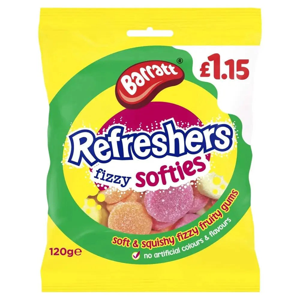 Barratt | Refreshers Fizzy Softies 120g | Barratt | The Sweetie Shoppie